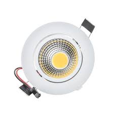 سبوت COB ليد 3W إطار ذهبي 3000K فتحة 3cm