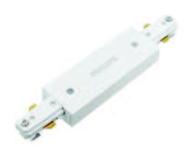 White Track Light Bridge Connector