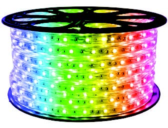 حبل إنارة ليد ملون دبل (100mt) RGB 10mm