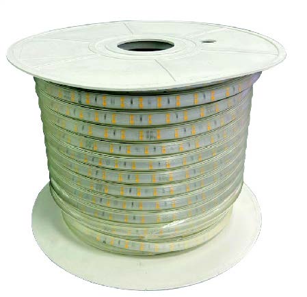 حبل انارة ليد كبس مغشى لون ازرق 12mm   (100mt)