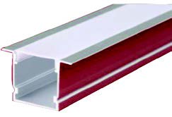 ألمنيوم بروفايل غاطس مقاس 25*10 مم فتحة 20 مم (3m)