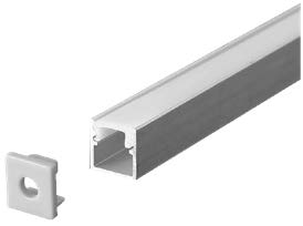 ألمنيوم بروفايل ظاهر عرض10*10مم (3m)