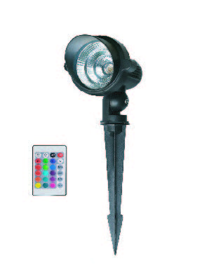 وحدة إنارة ليد حدائق غز  7W   RGB موديل -02