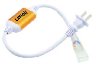 وصلة حبل إنارة ليد دبل 15A 12mm