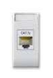 مخرج RJ45-CAT 7 مع غطاء للحماية من الغبار مفرد 