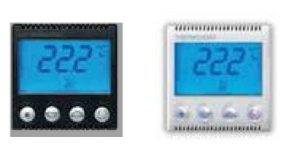 ثيرموستات الكتروني في الشتاء / الصيف مع شاشة ذات اضاءة خلفية NO +NC 2A 230V -وحدتان