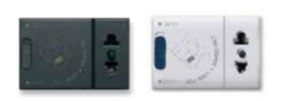 مقبس ماكنة حلاقة أوربي أمريكي 240V120-V ,محمي ,3 وحدات
